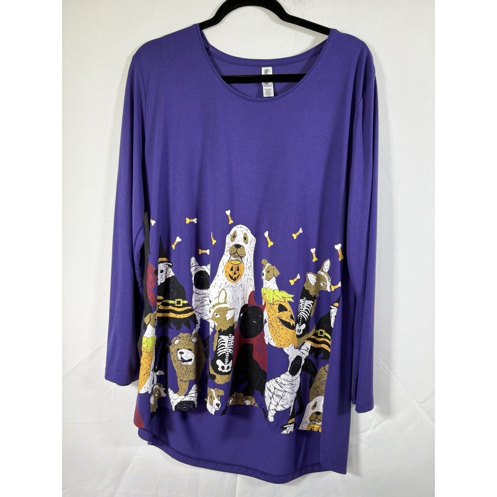 Mac & Belle shirt size XL Halloween dog theme long sleeve